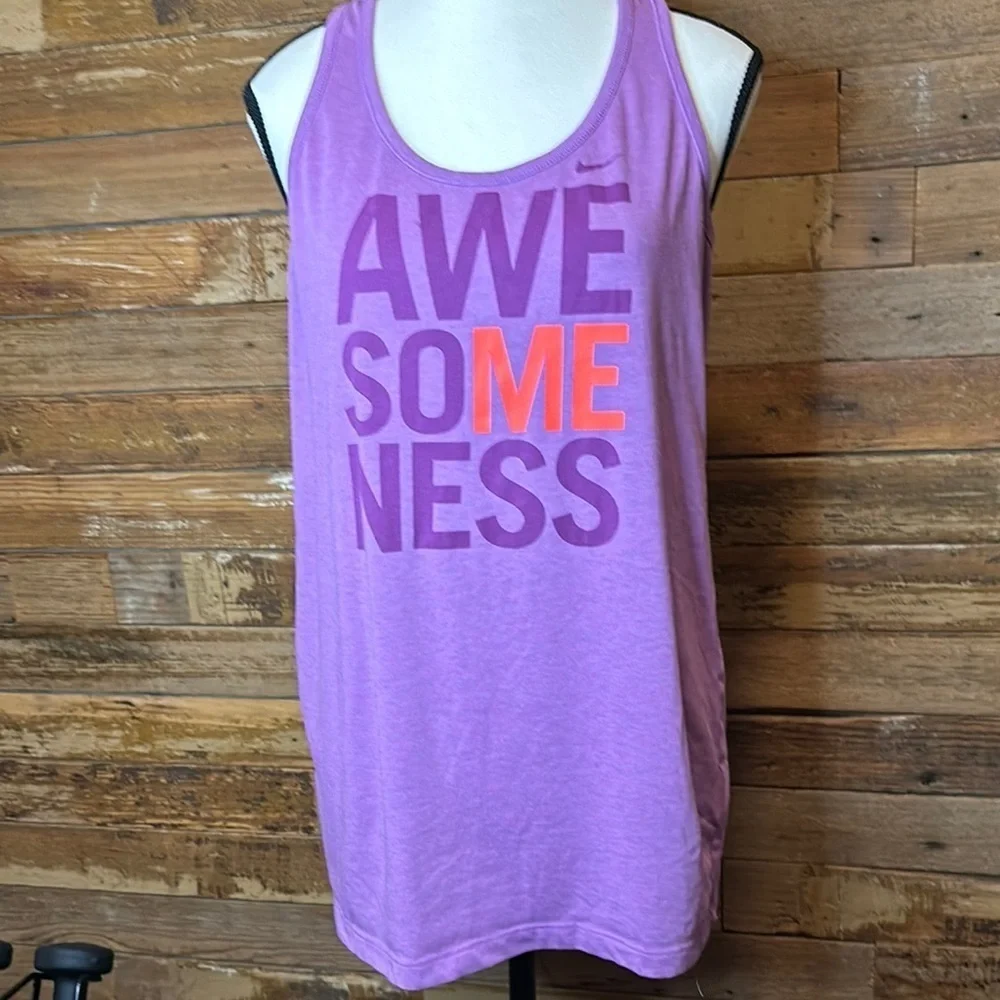 Nike Women's Awesomeness Purple Racerback Tank